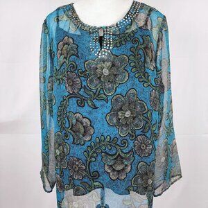 Notations Sheer Women's Tunic